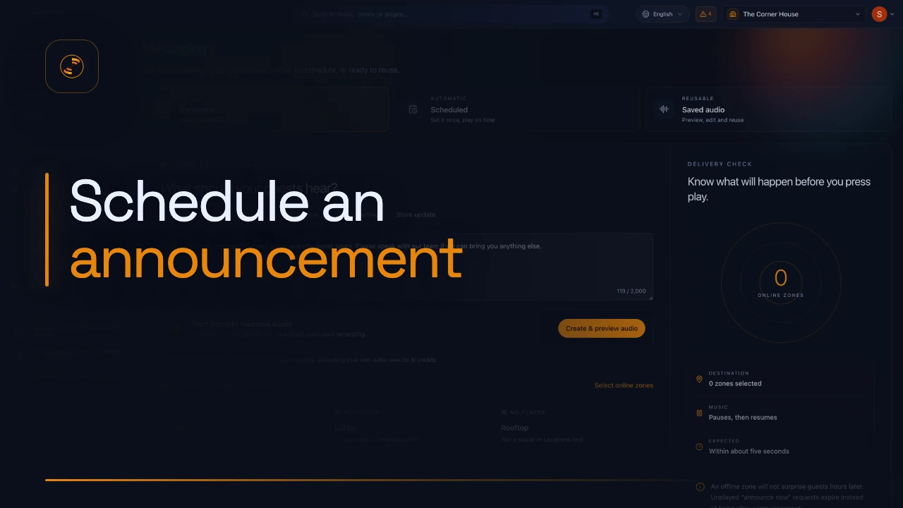 Schedule an announcement Beat Breeze video tutorial
